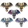 Matte Finish Metal Double Headed Dragon Brooch 1Pcs Unisex Animal Pin Fashion Accessory for Blazer Backpack Daily Outfit