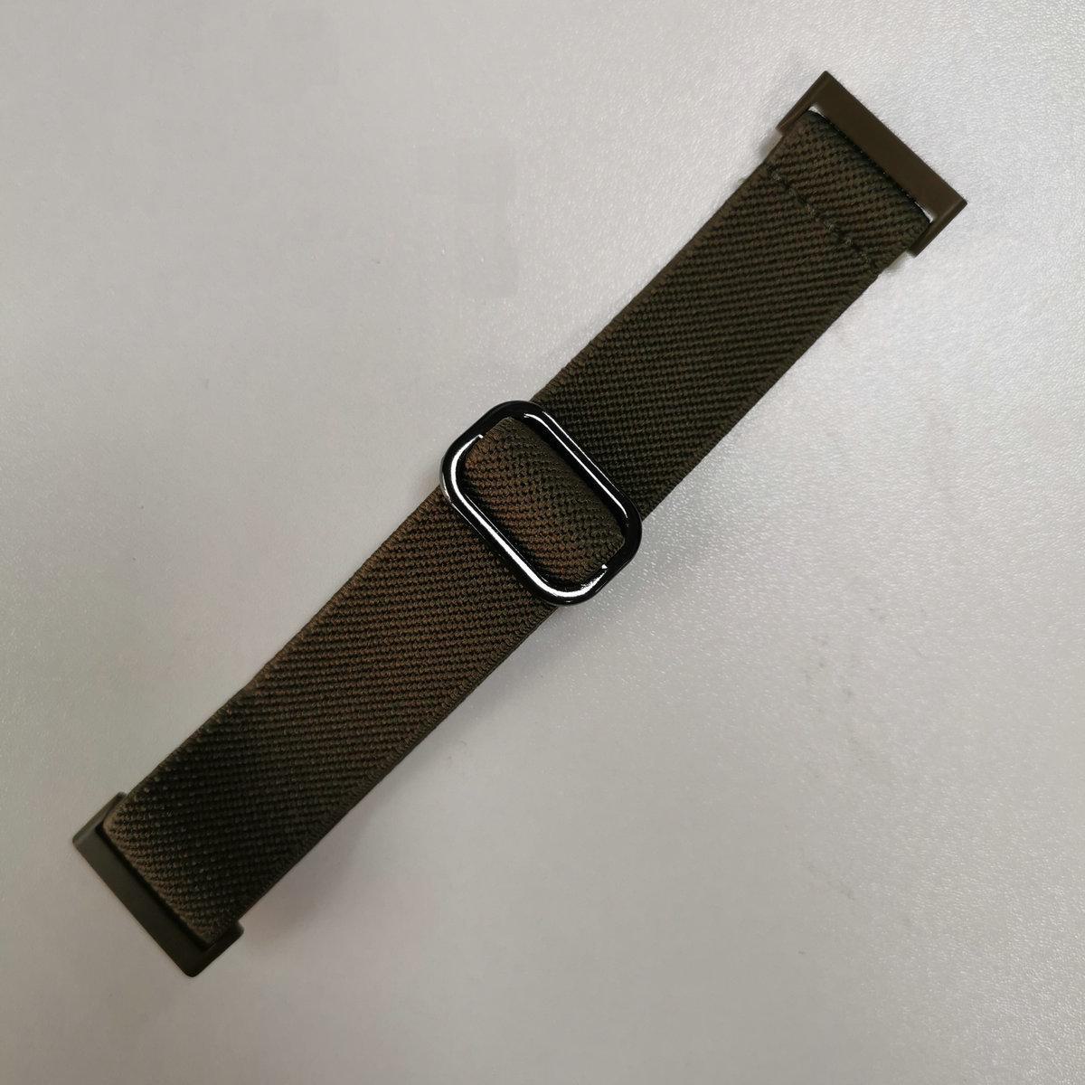 

Еластичний нейлоновий ремінець для годинника Fitbit Versa 3/4, Sense, Versa 2 з великою пряжкою Versa3/4/sense/sense2 оливковий колір