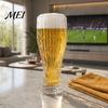 Waist Tight Beer Glass Football Glass, 300ml/450ml Capacity Transparent Craft Mug for Home Bar, Soccer Tumbler Sports Fans