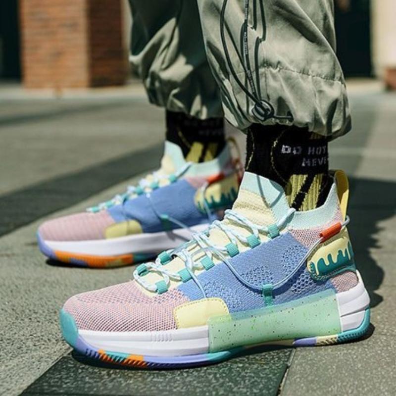 Fashion Thick Platform Running Sports Shoes for Men Miked Colour Comfortable Jogging Breathable Original Deals Size 9 Man Casual Sneaker