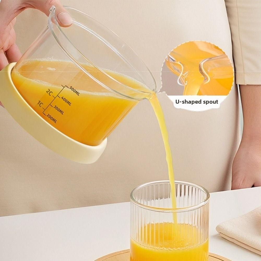 Transparent Hand Press Squeezer Scale Measure Fruit Residue Separator Manual Fruit Juicer  Home Use