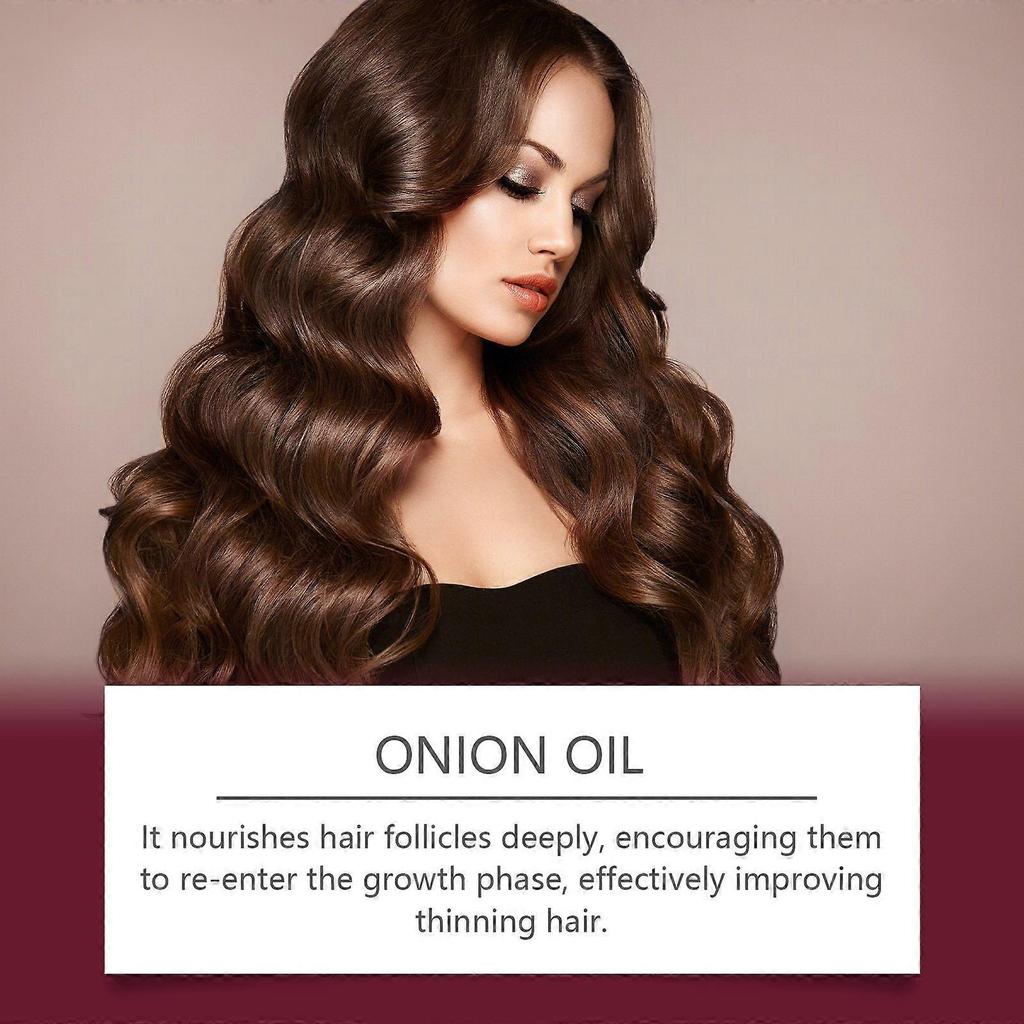 Hoegoa Onion Hair Care Essential Oil Daily Gentle Nourishing Scalp Moisturizing Hair Light Not Oily Essential Oil
