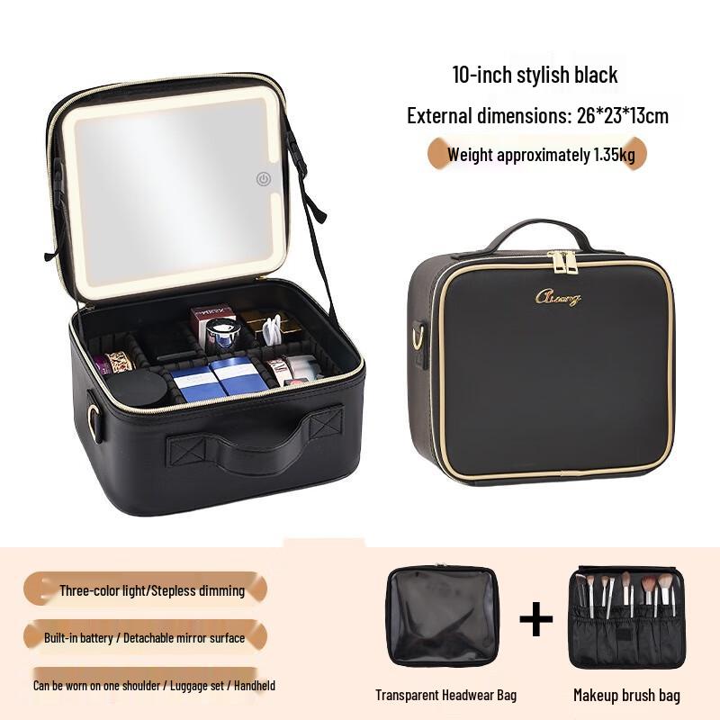 

Portable Large Capacity Cosmetic Makeup Bag for Women 10-inch Small