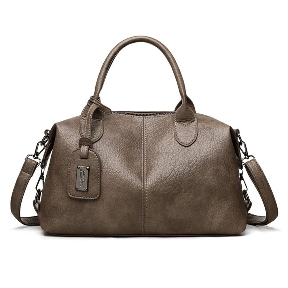 Women's PU Leather Hobo Shoulder Bag Large Capacity Casual Tote Handbag