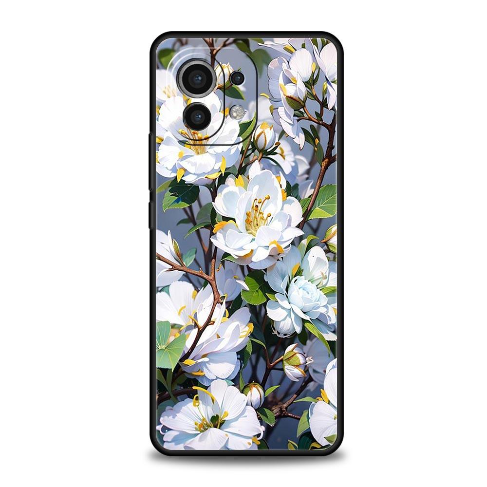 Cherry Blossom Tree Phone Case For Xiaomi 14 13T 12T Pro 12 13 11 Ultra Mi Note 10 Lite 10T 5G 11X Pro 11T 11i 9T Silicone Cover