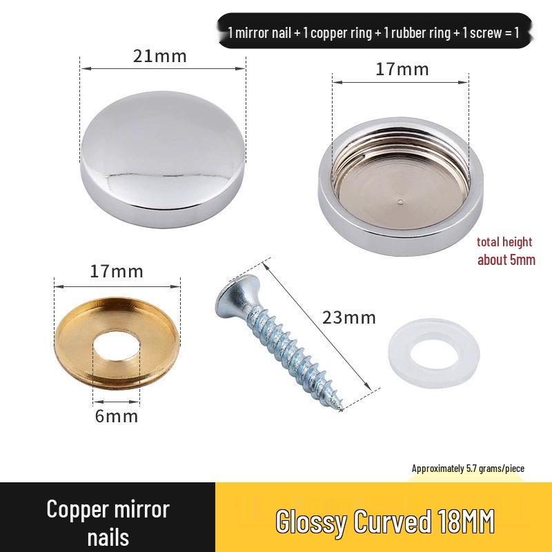 Copricerchio Specchio Rameo per Coperture Decorative