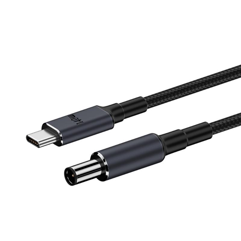 140W PD USB Type C Male to DC5.5x2.5mm/5.5x2.1mm/4.5x3.0mm/6.0x3.7mm/7.4x5.0mm Power Charging Cable for Laptop Notebook