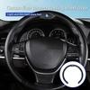 ear1 Car Leather/Carbon Fiber Pattern U-shaped Steering Wheel Cover For VW Scirocco Jetta Beetle Golf Passat Polo Tiguan Sharan
