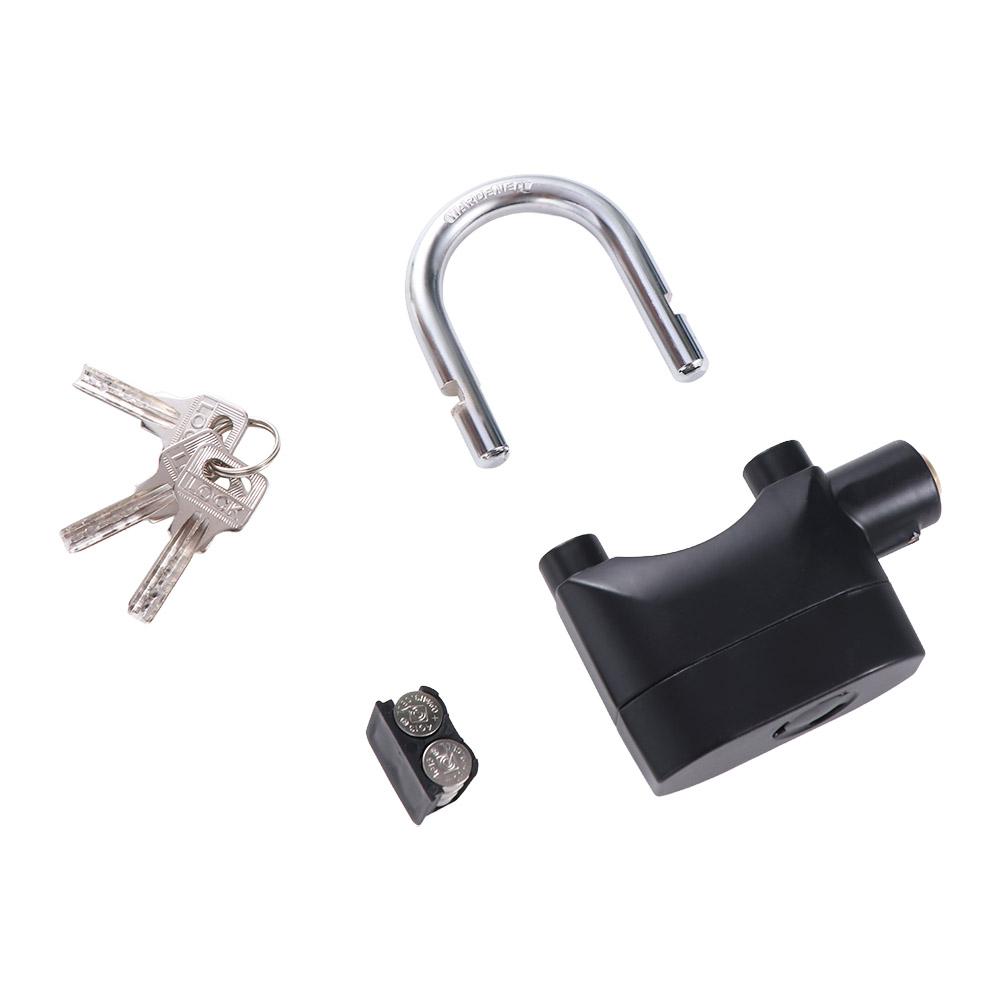 Built-in Movement Sensor Alarm Lock 10db Siren Door lock with Key  Door Gate Bemodst