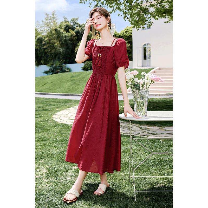 

Summer 2025 Designer Slim A-Line Dress S