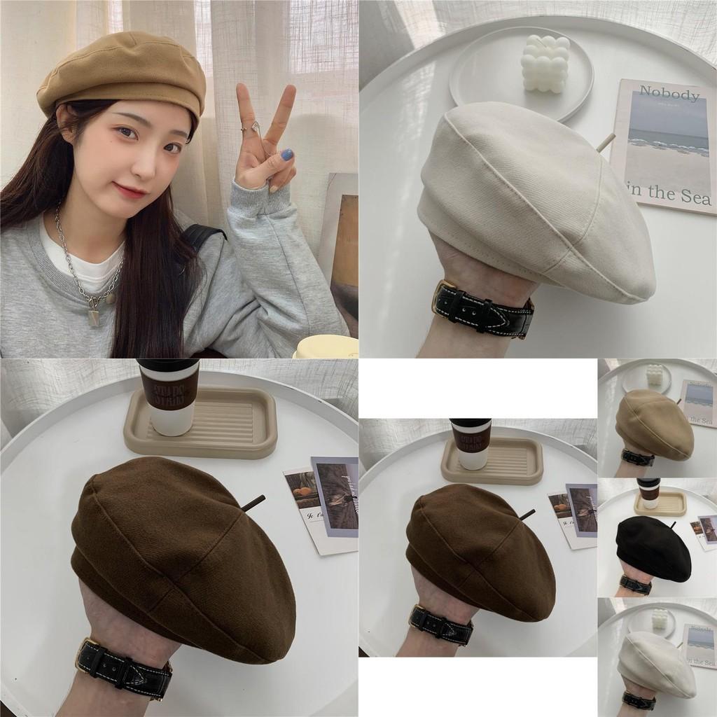 Classic Chic Winter Beret For Women Soft Cotton Blend Warm And Windproof