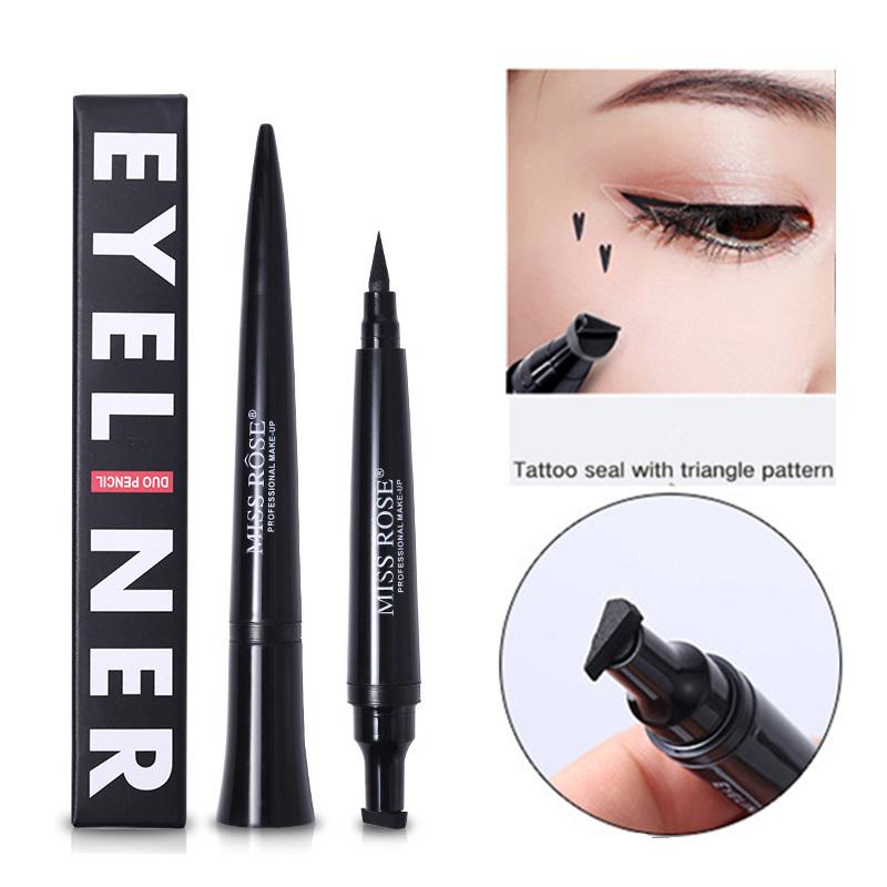 

Жидкая подводка для глаз, водостойкая, 2 в 1, карандаш для макияжа + подводка для глаз, долговечная дымчатая косметика для татуировок