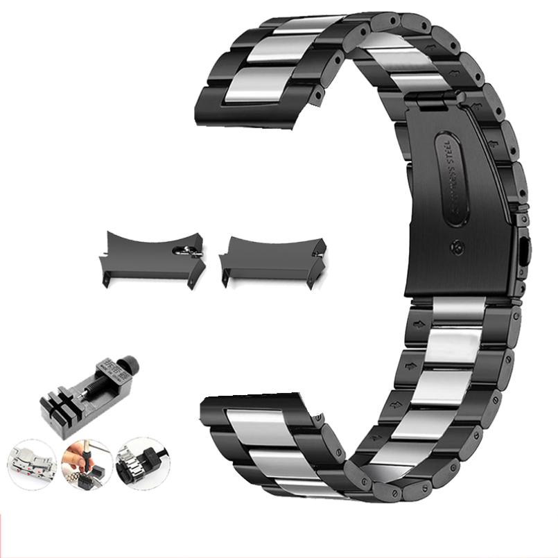 No Gaps Stainless Steel Band for Samsung Galaxy Watch7 6 4 Classic 46mm 47mm/Watch4 5 Pro 44mm 40mm Strap Curved End Bracelet