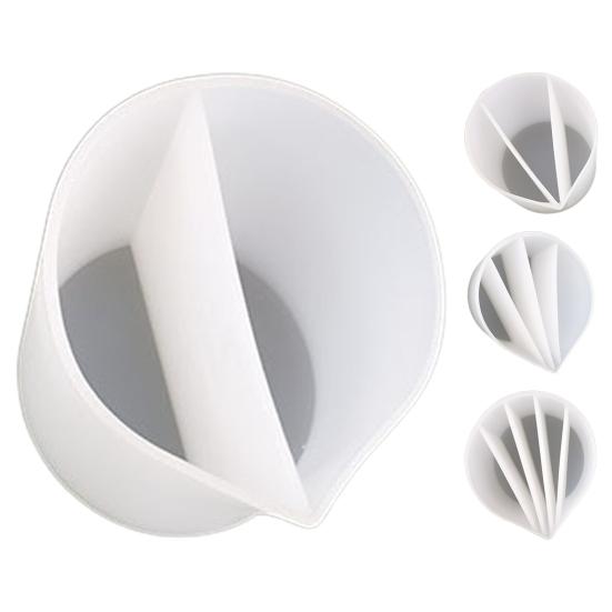 Farbausgießbecher, einzigartiger, langlebiger, praktischer Farbausgießbecher, DIY-Kunstflüssigkeits-Farbausgießbecher, geteilter Becher für junge Künstler