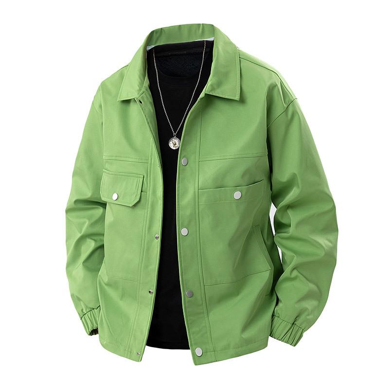 

Spring New Flight Suits for Men s Couples Versatile Solid Color Baseball Suit Jacket Loose Casual Jacket 8XL зелёный