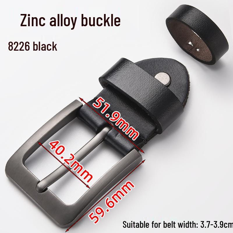 Men's Genuine Leather Pin Buckle Waistband Accessory