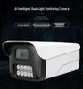 High-Definition 8MP Full-Color Outdoor Surveillance Camera with Smart Dual-Light Night Vision and POE Kit