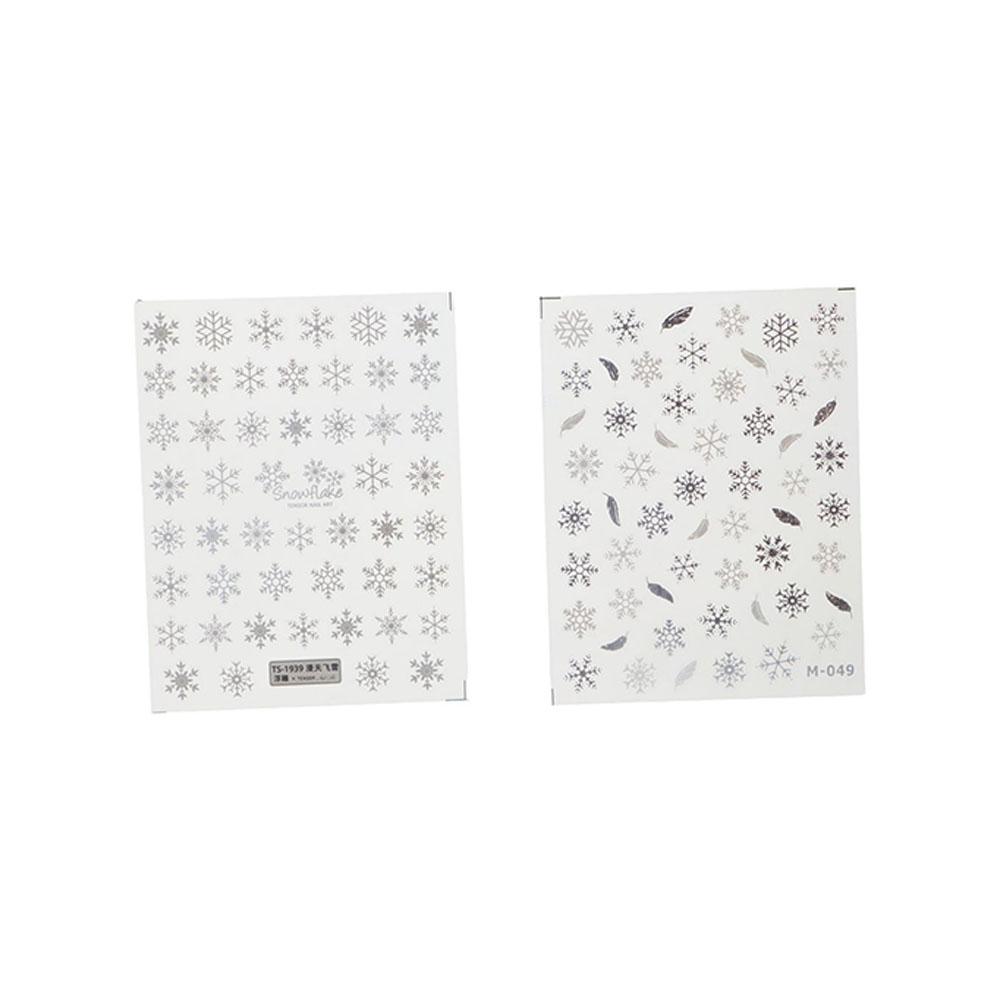 Manicure Accessories Snowman Santa Claus Elk Nail Stickers Snowflake Nail Decals Christmas Nail Stickers Nail Art Decorations