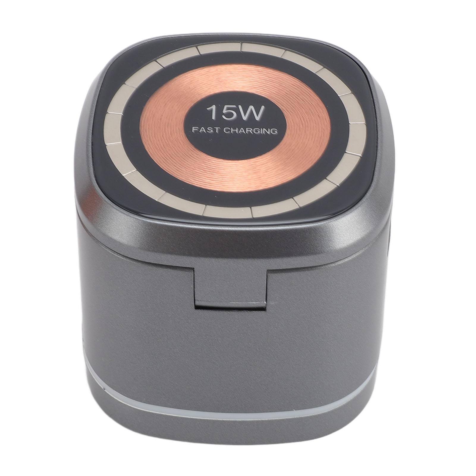 

Беспроводное зарядное устройство магнитное 15 Вт быстрая зарядная станция для часов наушников телефона 9 В 2 А 12 В 2 А