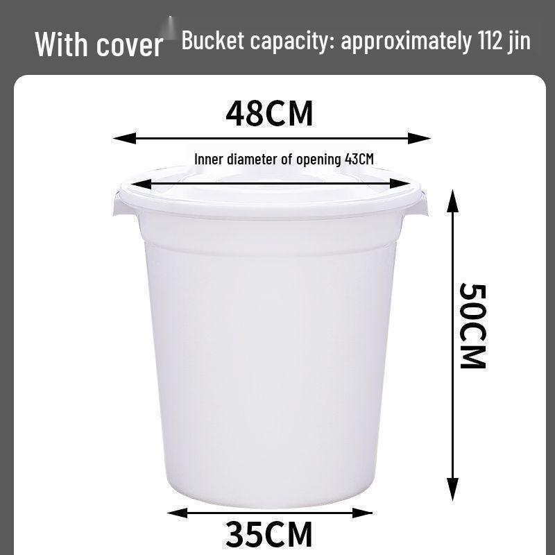 Extra Large Thickened Plastic Bucket with Lid for Household, Water Storage, Enzyme Fermentation