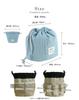 Makeup Cosmetic Makeup Quilted [Rizdays] Pouch, Pouch, Pouch, Self-standing, Vertical, Nylon, (smoke Khaki)