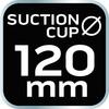 Double glass suction cup, 80 kg