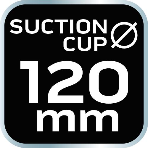 Double glass suction cup, 80 kg