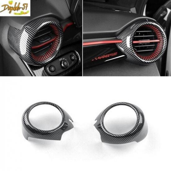 Carbon Fiber Front Side Air Outlet Vent Cover Trim For Chevrolet Trax -2024