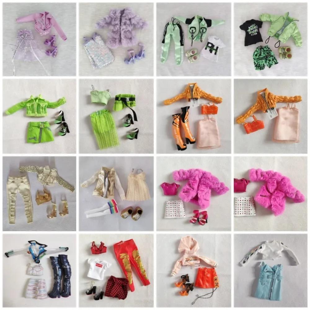 Original Multi Style Rainbow Middle School 28cm Doll Clothes and Shoes Set Fashion Dressing Girls' Holiday Gift Toys