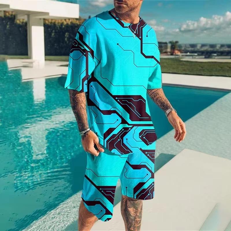 

Последняя летняя мужская одежда, 3D-печать, мужские модные спортивные костюмы, свободные футболки с коротким рукавом, штаны, комплекты, мужские футболки, шорты 6XL