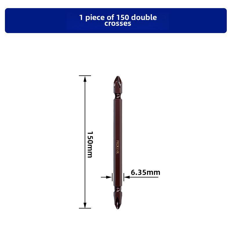 Electric Dual-Head Screwdriver: High-Hardness, Strong Magnetic, Anti-Slip, Super Hard Industrial Drill