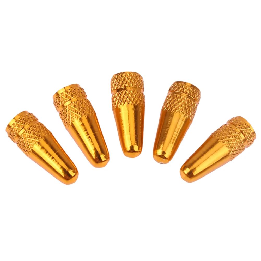 5Pcs Bicycle Presta Valve Caps Aluminum Alloy Cycling Presta Valve Cover Cycling Valve Caps Dust Covers for Bike Tires