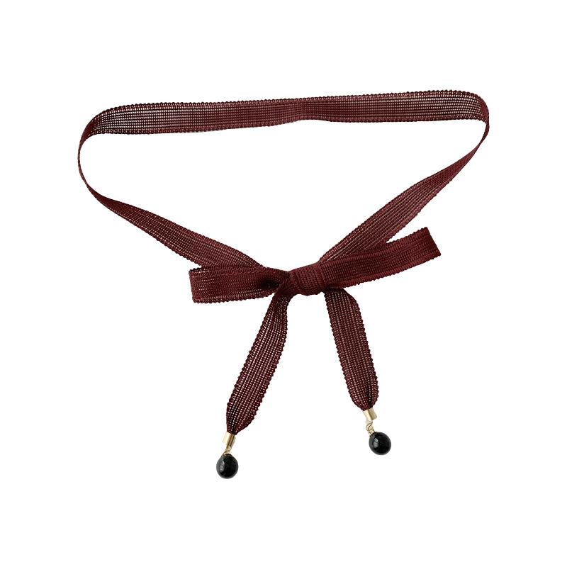 Soft Versatile Fabric Waist Belt For Women With Stunning Pearl And Lace Decorations