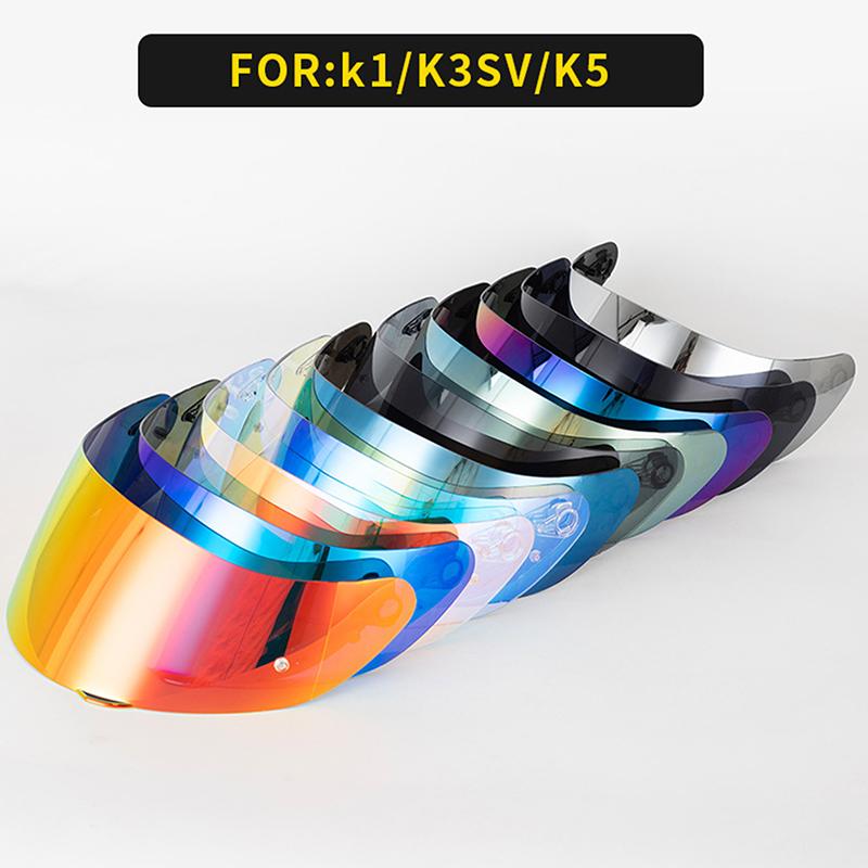Helmvisier für Agv K1 K3Sv K5 Motorradhelm Brille Motorradhelm Verfärbendes Glas Nachtsicht Visier Glas Schild