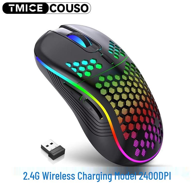 RGB Wireless Gaming & Office Mouse, 7200 DPI, Wired/Wireless for Esports