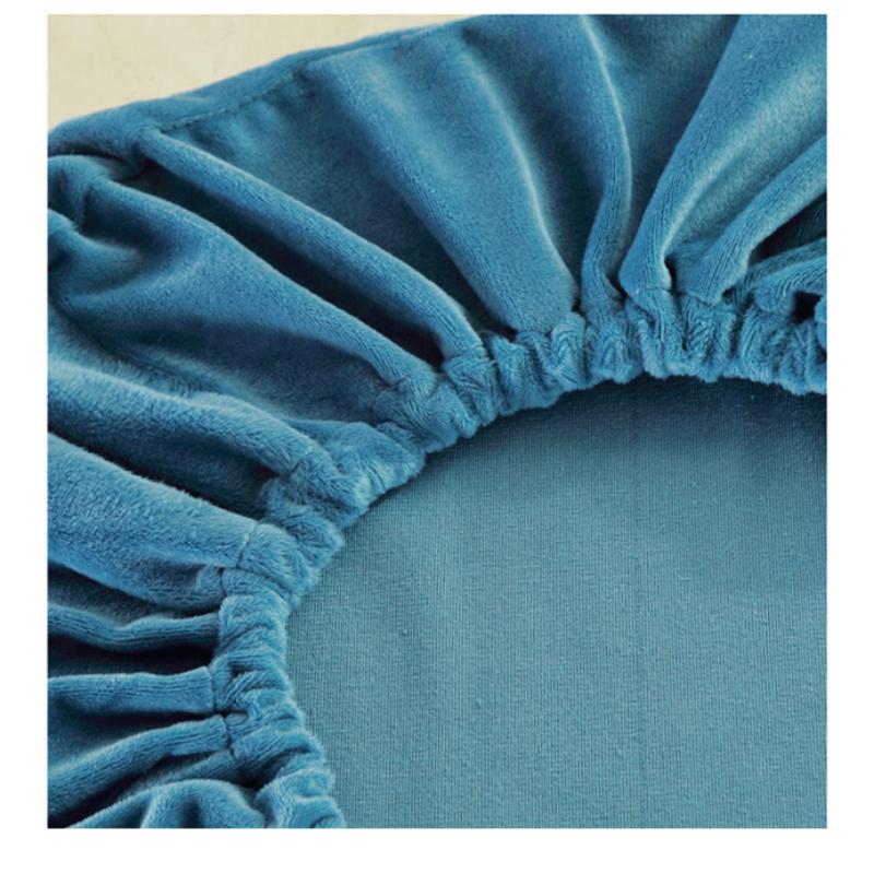 Crystal Velvet Thick Bed Cover Simple Beauty Bed Covers Massage Bed Cover for Hospital Hotel Beauty Salon with Open Hole