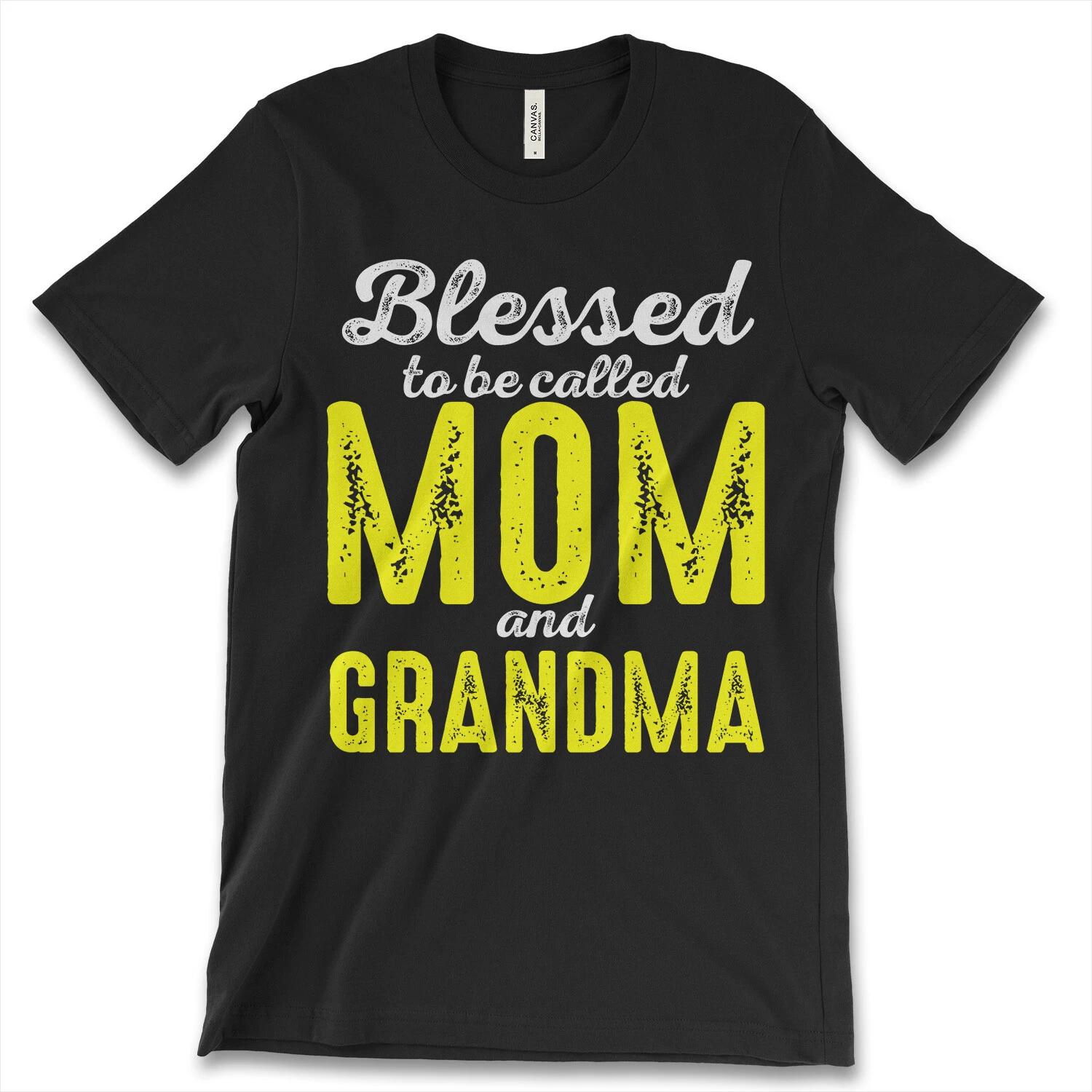 Blessed To Be Called Mom And Grandma New Mens Shirt Floral Yellow Color Engraved XS