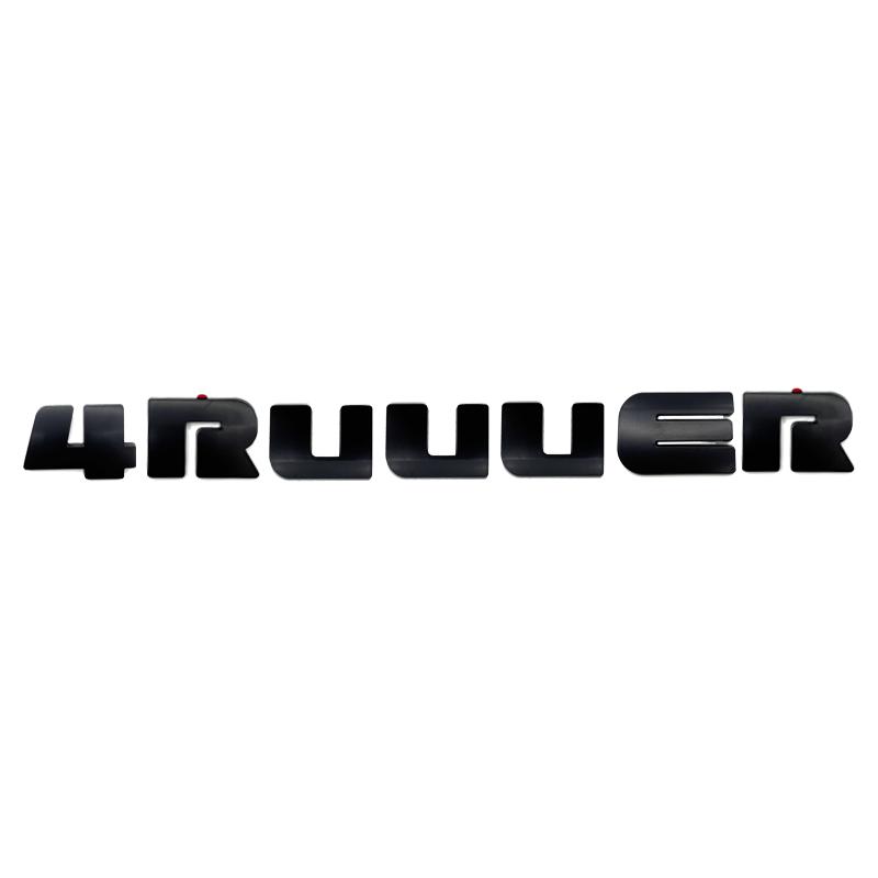 5 Pieces ABS OVERLAY Car Logo Emblems for Toyota 4Runner TRD, Stickers for Front Grille, Trunk Spoiler,