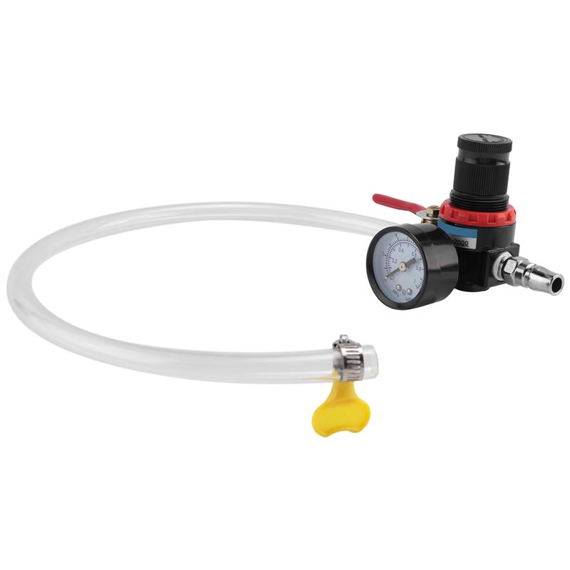 Authentic Car Cooling Radiator Pressure Leak Tester Tank Fuel Tank Detector Meter Tool
