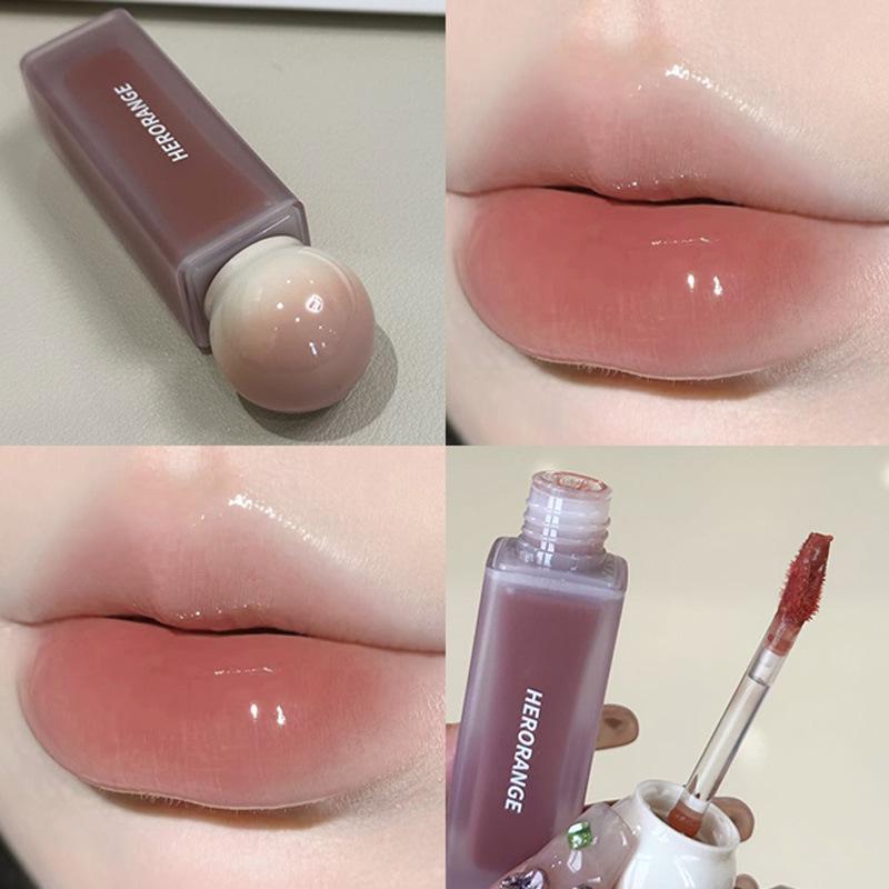 HERORANGE Water Mirror Lip Glaze - Hydrating, Whitening, and Plumping Gloss