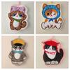 Adorable Cartoon Cat Hand Towel Hanging handkerchief Coral Fleece Ultra Absorbent Quick Drying Thick Odor Resistant Ideal For  Kitchens Bathrooms