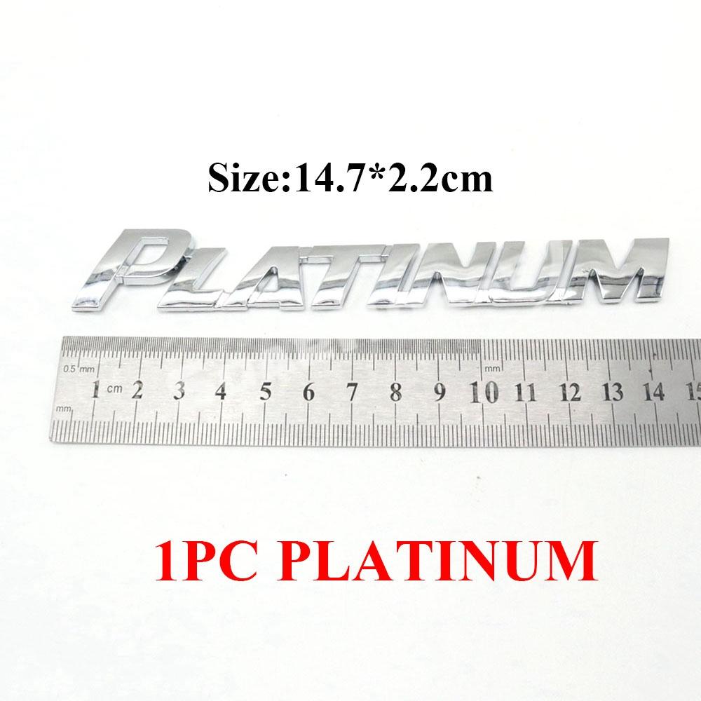 Rear Trunk Script Letter Nameplate Badge Decal Emblem Sticker For SELIMITED Tourer Chaser Platinum Vnturbo Spacio Funcargo