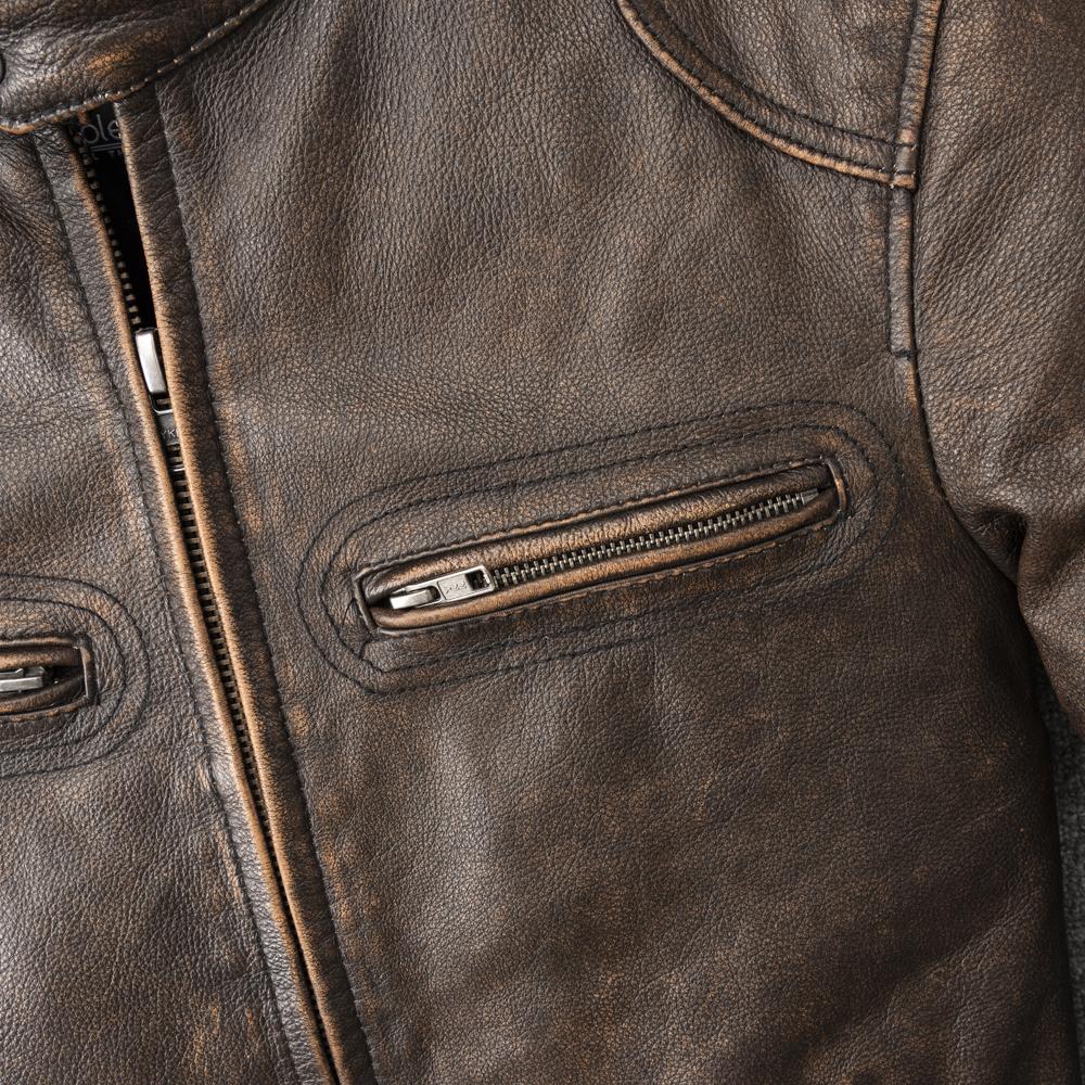 Vintage Yellow Brown Genuine Cow Men Leather Jacket Soft Slim Fit Short Slim Real Cowhide Bomber Coat Spring Autumn