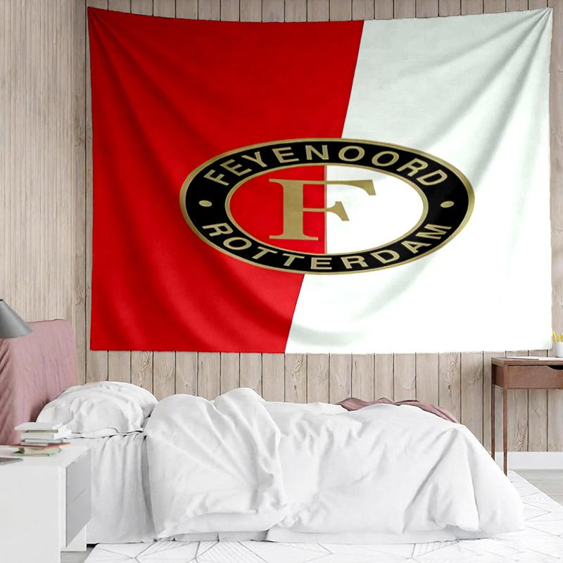 1 ST Feyenoord Rotterdam Logo Wandkleed, Uniek Ontwerp Wandkleed, Geschikt voor Slaapkamer, Woonkamer, Speelkamer, Hartverwarmende Vakantiecadeaus