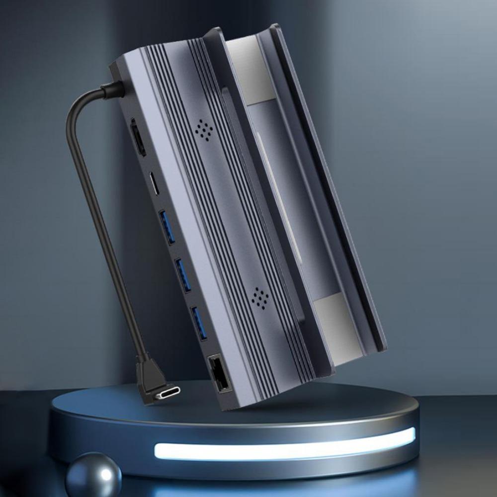 

Aluminum Zinc Zinc Alloy 6-in-1 Docking Station Type-c To HDMI Type-C Hub for Computer Phone