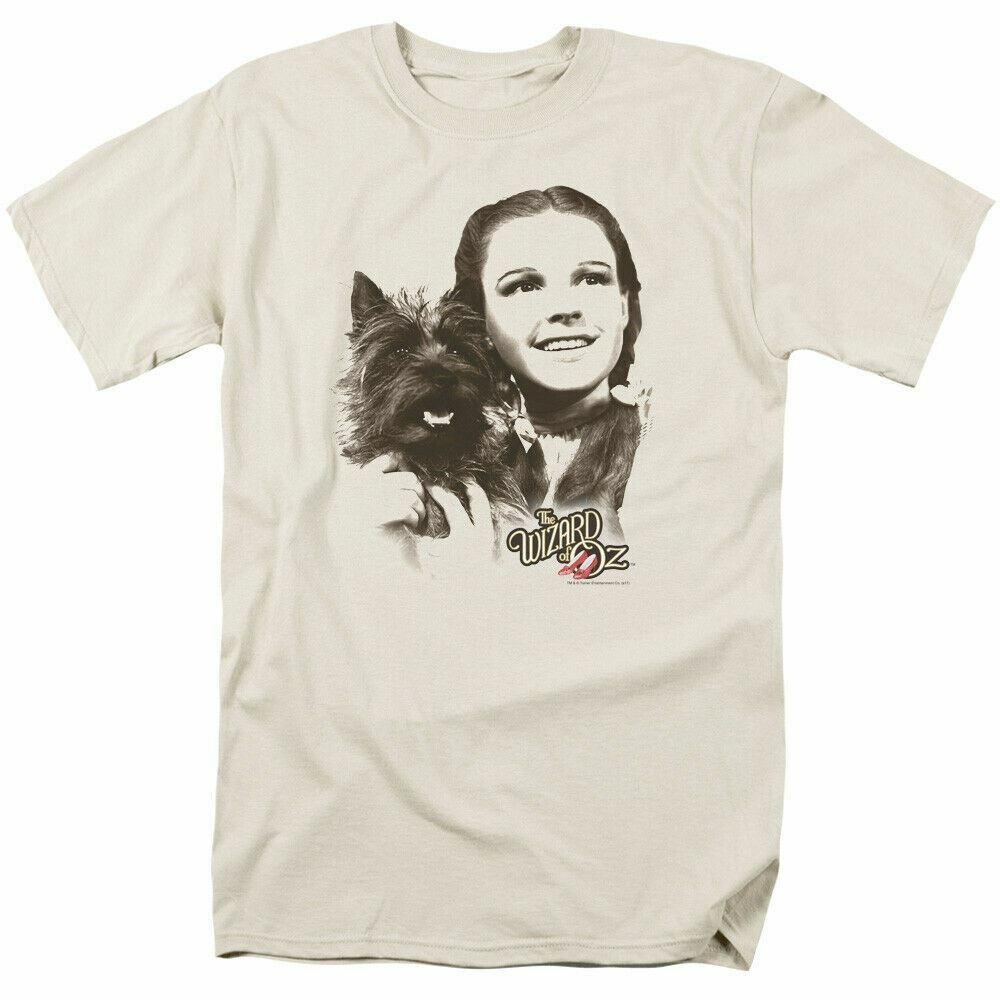 The Wizard of Oz Dorothy Toto T Shirt Licensed Movie Retro Classic Tee Cream XXXL