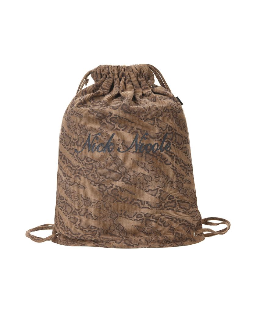 Nick&Nicole Nicole Leopard String Backpack_Brown