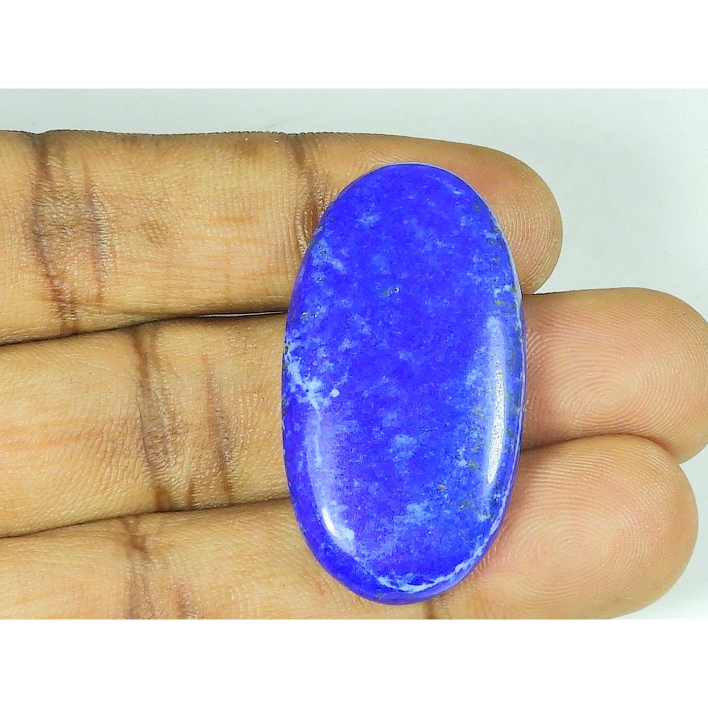 22X41X06 MM Natural Lapis Lazuli Oval Shape Cabochon Loose Gemstone 64Cts. SY-523