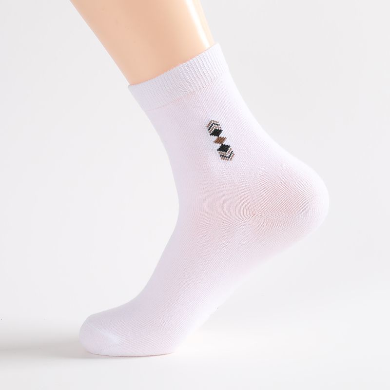 5 Pairs of Male Spring and Autumn All Kinds of Simple Business Sweat Absorption Breathable Tube Socks
