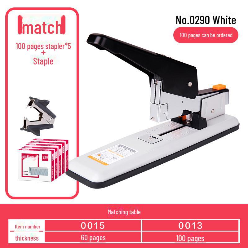 Deli Heavy-Duty Office Stapler for Thick Documents